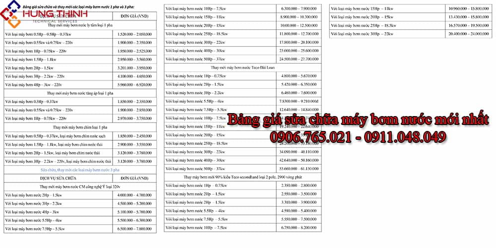 Bang-gia-sua-may-bom-nuoc-tai-nha-voi-hang-muc