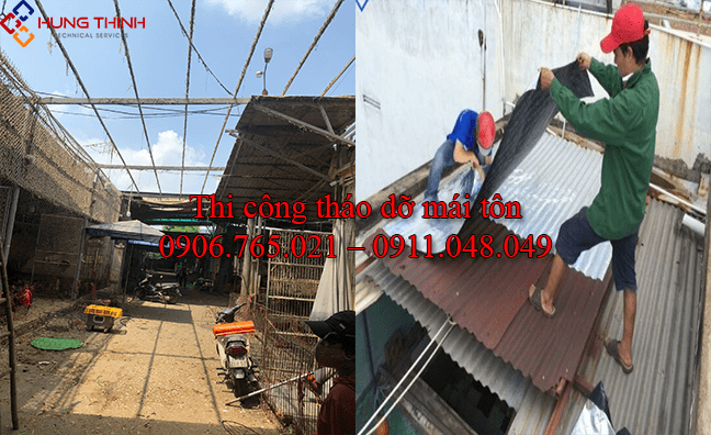 Biện pháp thi công tháo dỡ mái tôn An toàn, nhanh chóng