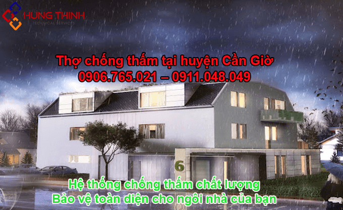 Chống thấm huyện Cần Giờ – chuyên nghiệp – Triệt để