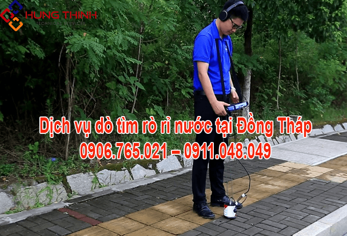 Dò tìm rò rỉ nước tại Đồng Tháp