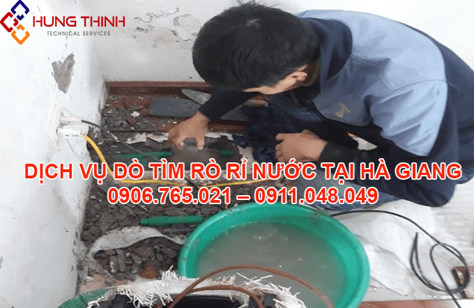 Dò tìm rò rỉ nước tại Hà Giang