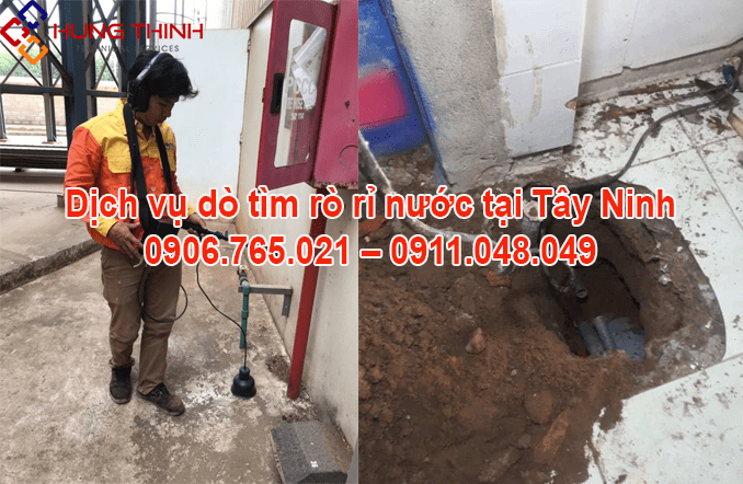 Dò tìm rò rỉ nước tại Tây Ninh