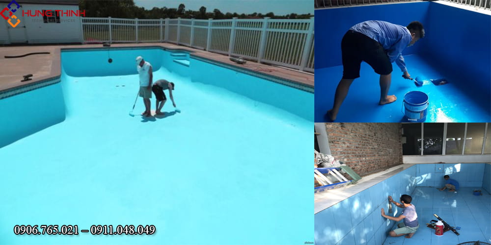 Chống thấm bể bơi – Nhanh chóng – Triệt để 100%