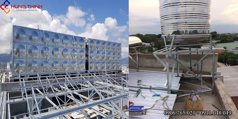 Bảng giá lắp đặt bồn nước