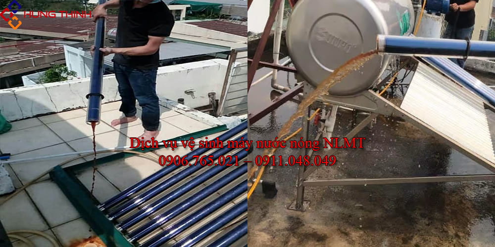 Dịch vụ vệ sinh máy nước nóng năng lượng mặt trời – Giá rẻ