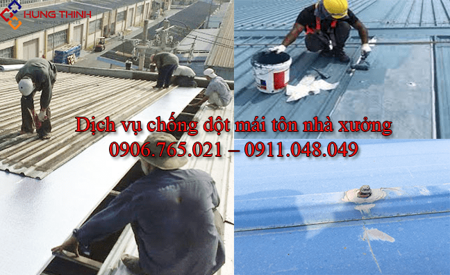 Đơn giá chống dột mái tôn nhà xưởng Mới – RẺ NHẤT