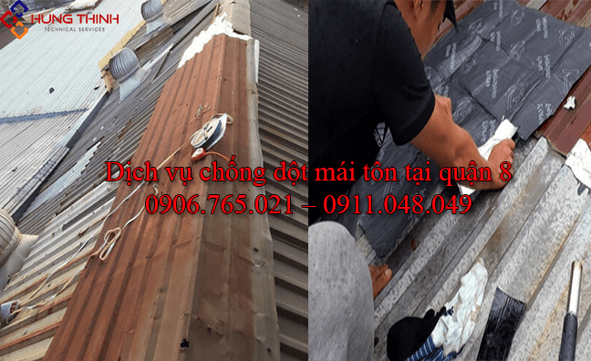 Thợ chống dột mái tôn tại quận 8 – Uy Tín, Tận tâm