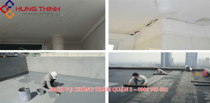 Dịch vụ chống thấm Điện Nước Hưng Thịnh tại quận 3.