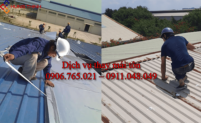 Dịch vụ thay mái tôn – An toàn, Giá rẻ, Chất lượng cao
