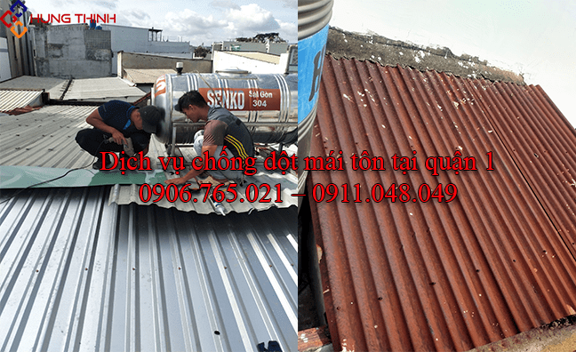 Thợ chống dột mái tôn tại quận 1 – Triệt Để – Uy tín