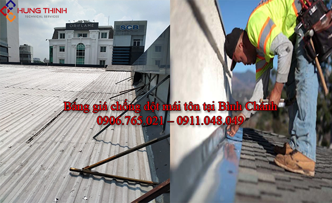 Thợ chống dột mái tôn tại huyện Bình Chánh – UY TÍN