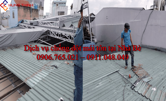 Thợ chống dột mái tôn huyện Nhà Bè – Uy Tín, Bền, RẺ