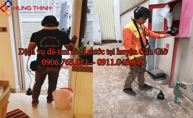 Dịch vụ dò tìm rò rỉ nước tại huyện Cần Giờ TPHCM