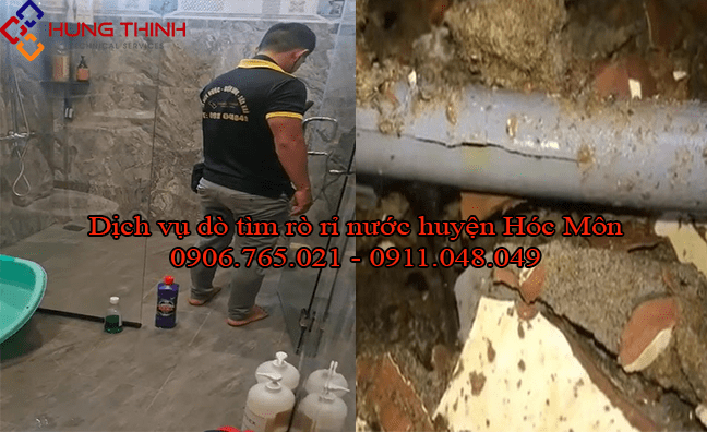 Dịch vụ dò tìm rò rỉ nước tại huyện Hóc Môn – TPHCM