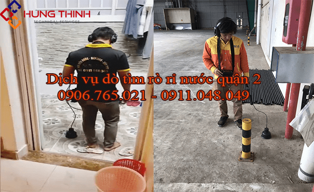 Dịch vụ dò tìm rò rỉ nước tại quận 2