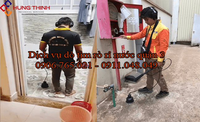 Dịch vụ dò tìm rò rỉ nước tại quận 3 TPHCM