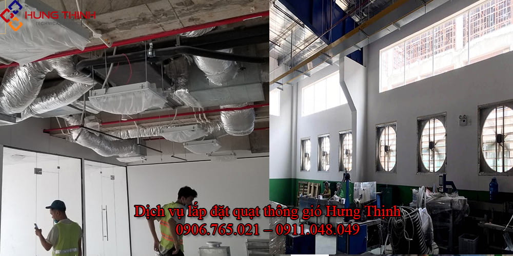 Dịch vụ lắp đặt quạt thông gió nhanh gọn –  An toàn