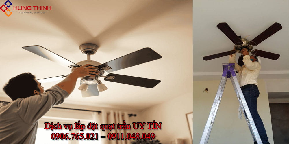 Bảng giá lắp đặt quạt trần tại nhà