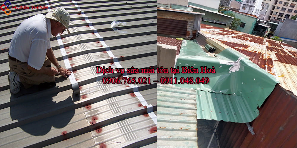 Sửa mái tôn tại Biên Hoà – GIÁ TỐT, TRIỆT ĐỂ