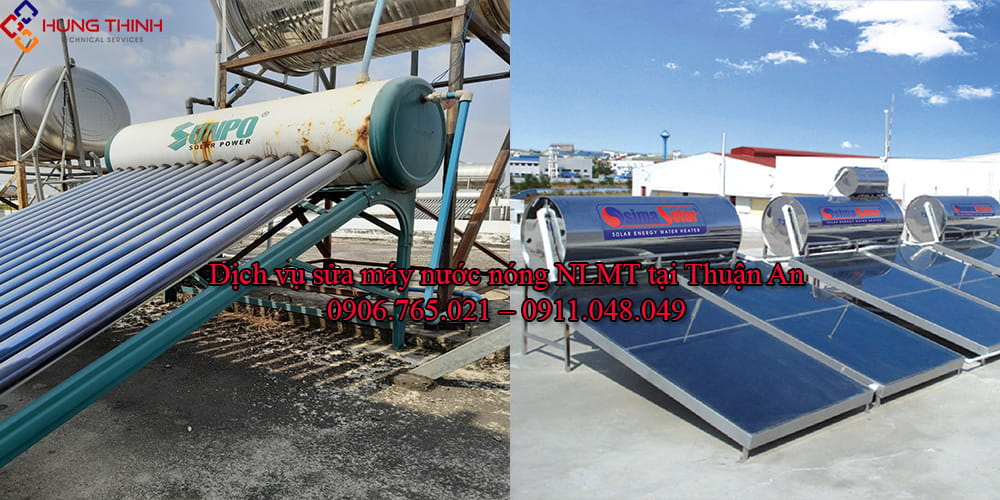 Sửa máy nước nóng năng lượng mặt trời tại Thuận An