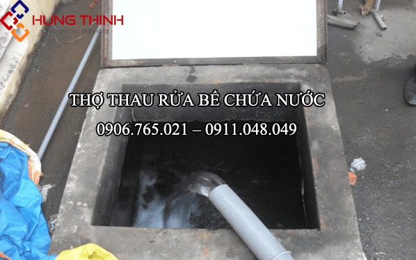 Dịch vụ thau rửa bể nước ngầm, bể nước sạch chuyên nghiệp