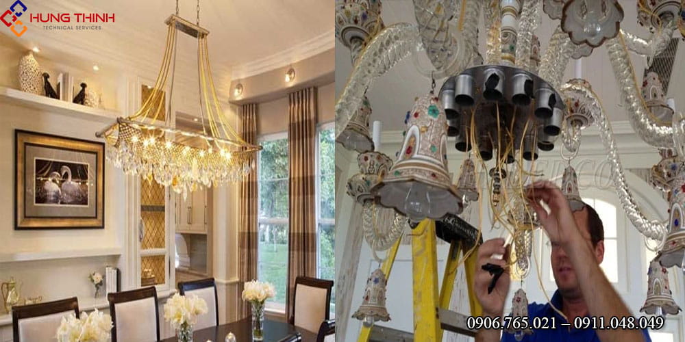 Thợ lắp đèn trang trí tại nhà – Chuyên nghiệp – An toàn