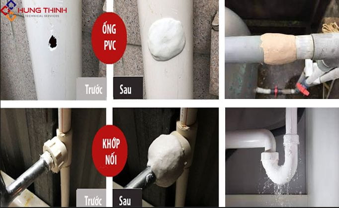 Cách xử lý ống nước bị xì với keo dán đất sét AB hiệu quả