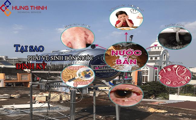 Tại sao cần vệ sinh bồn nước định kỳ?