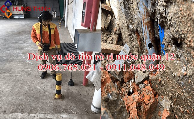 Dịch vụ dò tìm rò rỉ nước tại quận 12 TPHCM