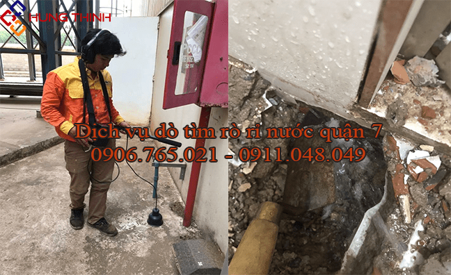 Dịch vụ dò tìm rò rỉ nước tại quận 7 TPHCM