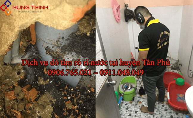 Dịch vụ dò tìm rò rỉ nước tại Tân Phú – Đồng Nai