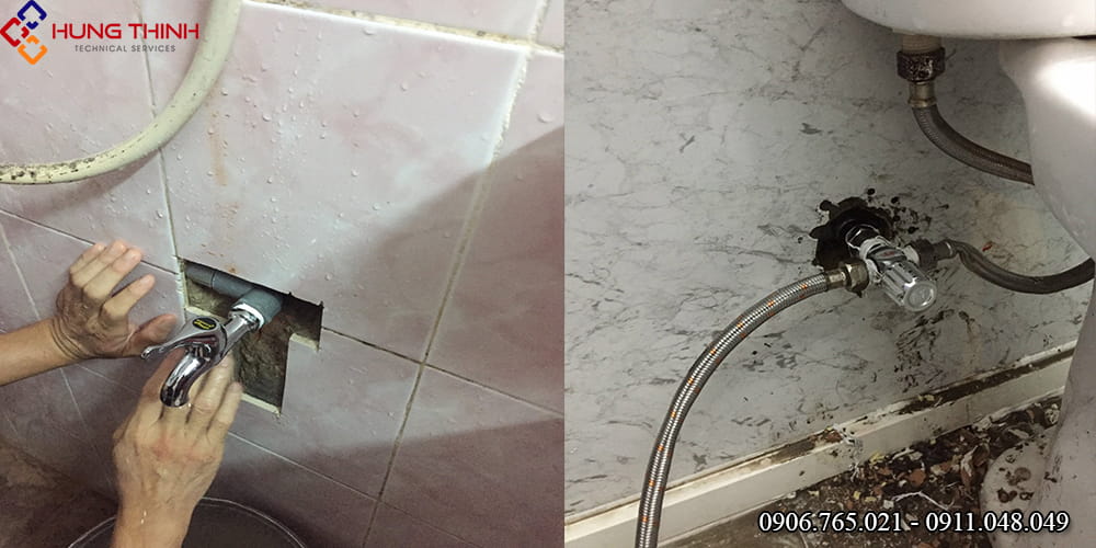 Thợ lắp đặt thay sửa vòi nước tại nhà