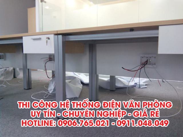 Thi công hệ thống điện, mạng cho văn phòng tại TPHCM