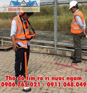 thợ dò tìm rò rỉ nước ngầm